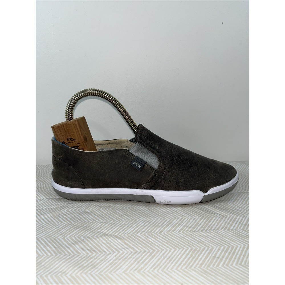 Plae‎ Marten Obsidian Gray Leather Sneakers Mens Size 5 M Womens 6.5 EUR 37